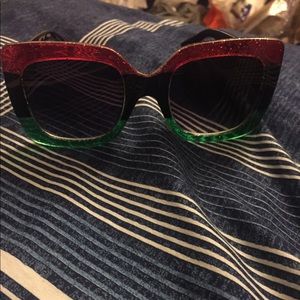 Red Green Black Sunglasses